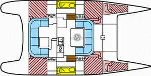 Nautitech 395 layout plan